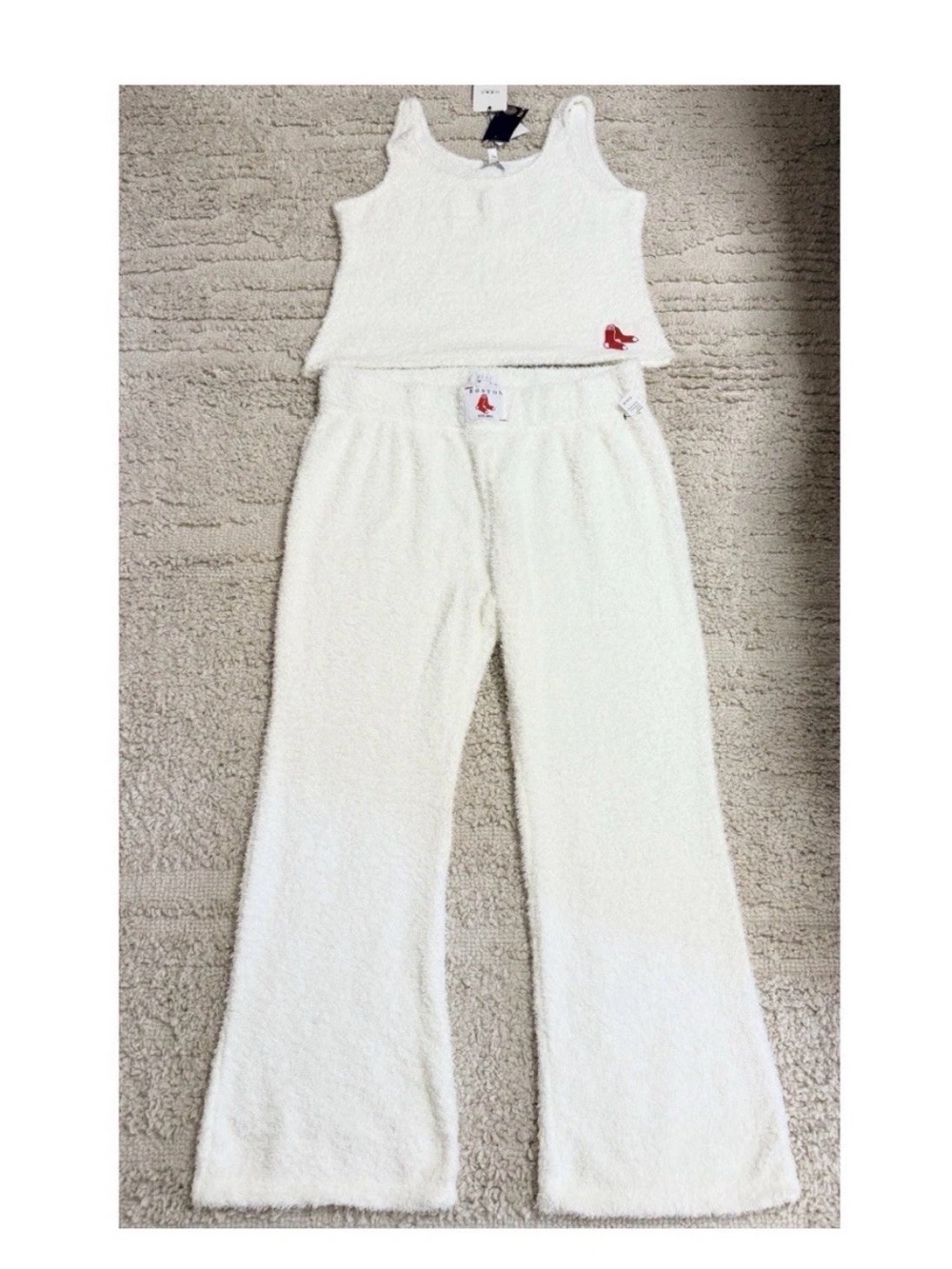 WEAR by Erin Andrews Boston Red Sox Cozy Tank And Pant Lounge Set Size 1X